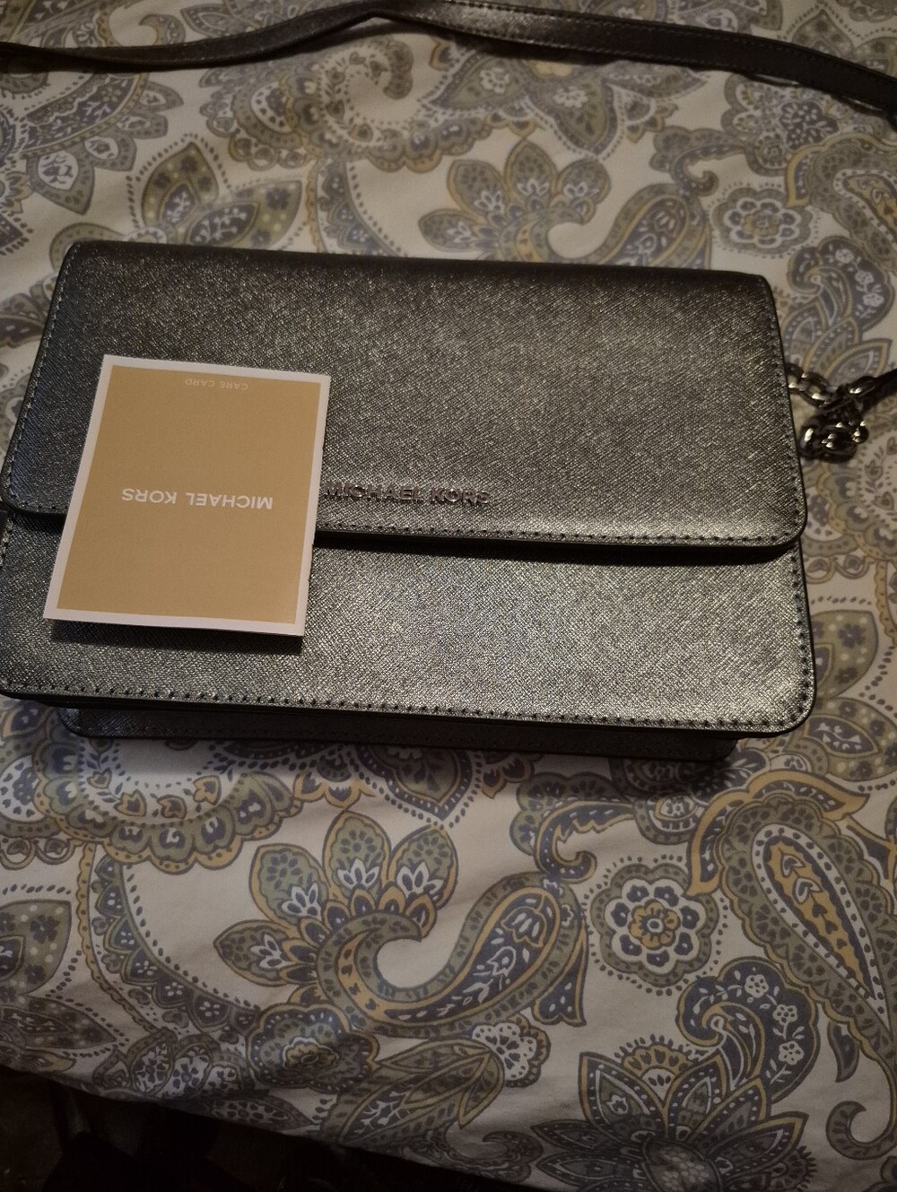 Michael Kors Black Double-Compartment Crossbody Bag